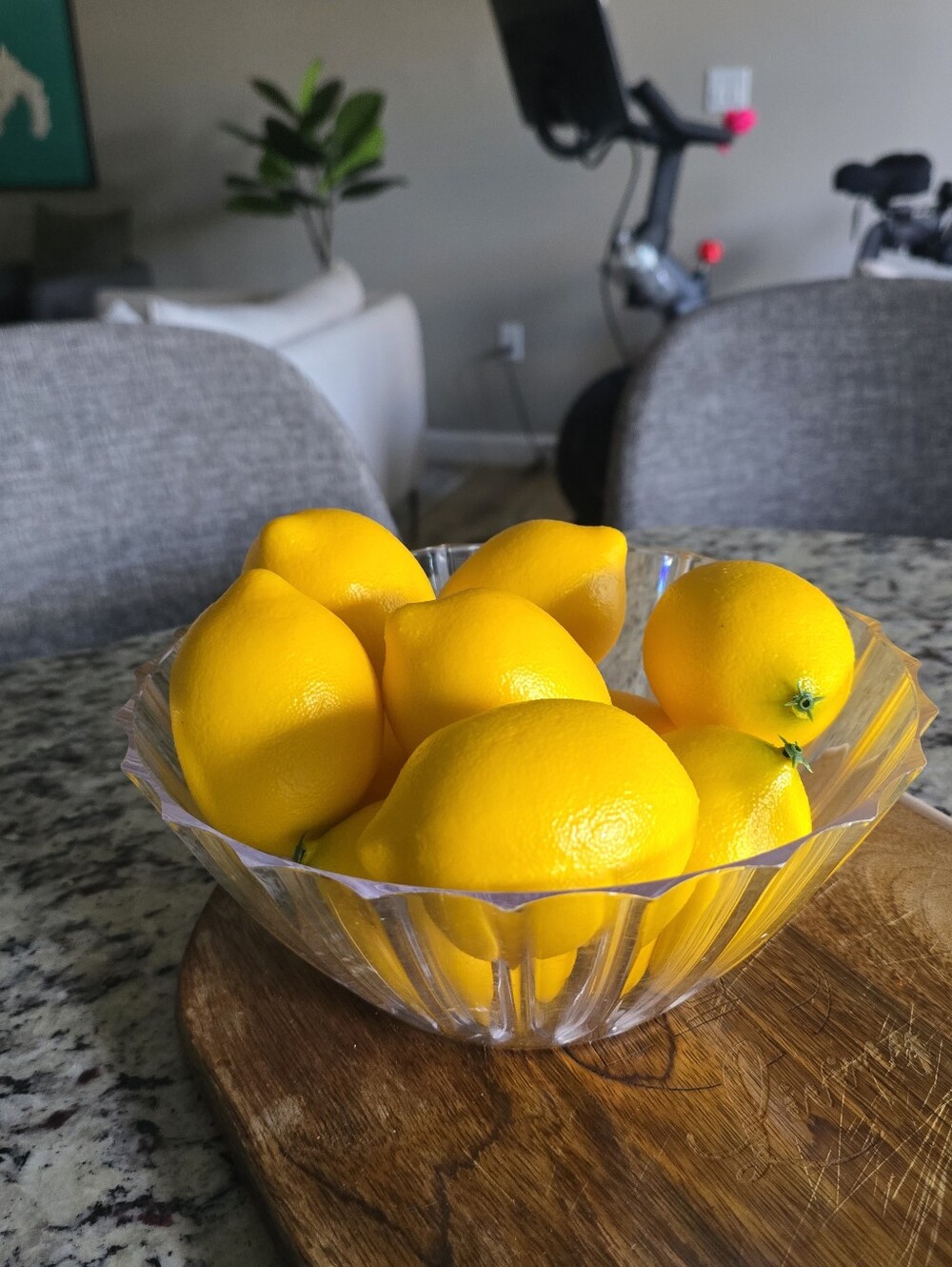 10 Bright Yellow Lemons - faux fruit home decor